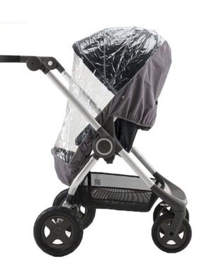 STOKKE Scoot Rain Cover for Stroller. Gray Waterproof Kids